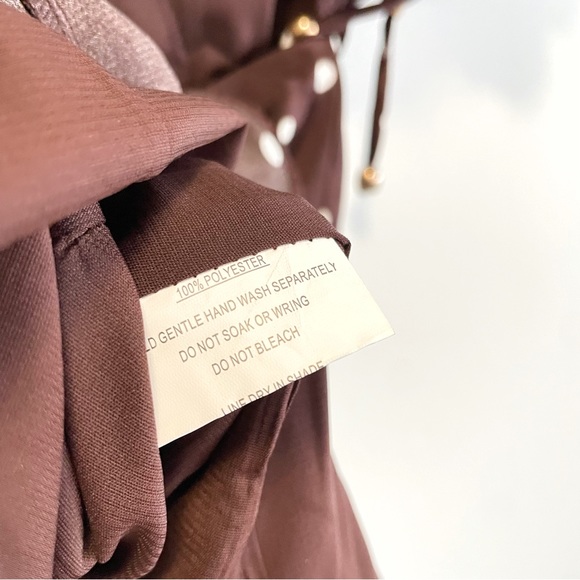 NWT 2 Angela Biba Princess Polly Brown Polka Dot Dress - Picture 7 of 7